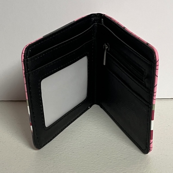 Demon Slayer Nezuko Kamado Faux Leather Wallet Pink New Anime Show Tanjiro - Picture 4 of 7